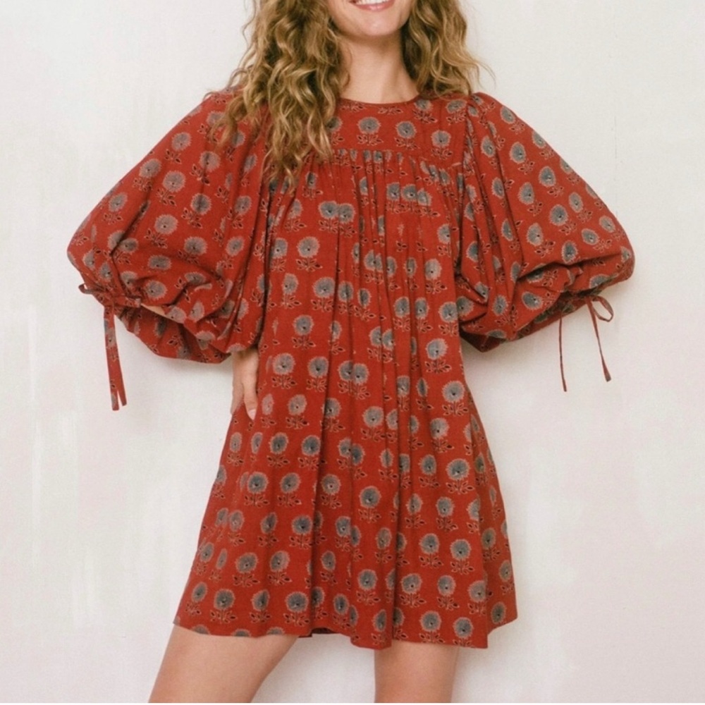 Christy Dawn the Regan Mini Dress in Sienna Sunflower